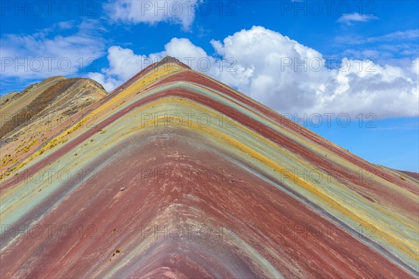 Vinicunca, also known as Rainbow Mountain, near Cusco, Peru