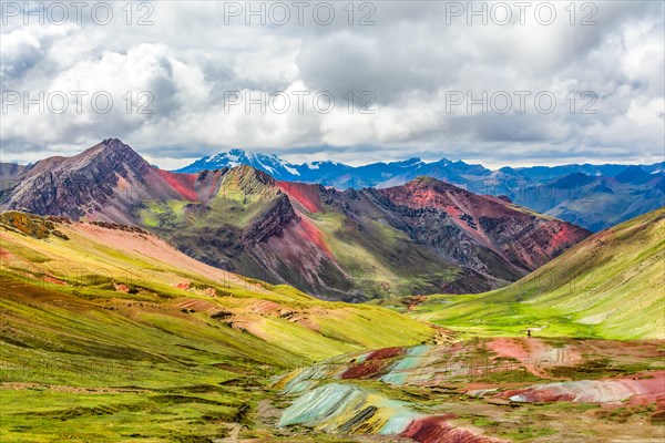 Vinicunca or Rainbow Mountain,Pitumarca, Peru