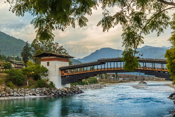 Bridge leading to Punakha dzong