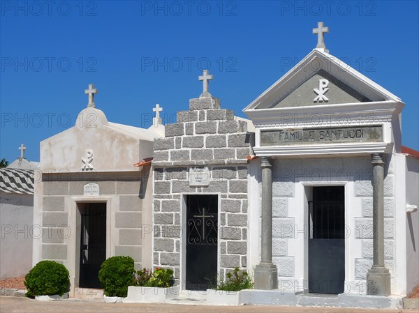 San Franzé marine cemetery, Bonifacio, Bunifaziu, Corsica, France