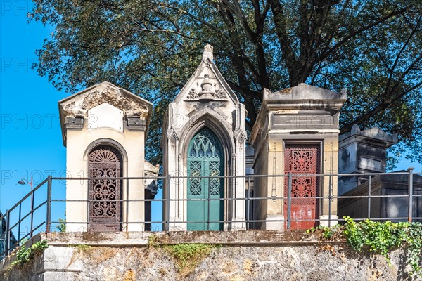 Graves in Montmartre cemetery in Paris