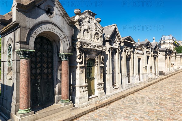 Montmartre Cemetery in Paris, France