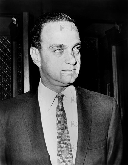 1964 , USA : The american lawyer ROY M. COHN ( 1927 - 1986 ), chief counsel of Senator Joseph McCarthy in 1953-1954  Anti-Communism and political Homosexuality persecution . Chon rose to prominence as a U.S. Department of Justice prosecutor at the espionage trial of JULIUS and ETHEL ROSENBERG , wich concluded with the Rosenbergs' death executions in 1953. Wasone of Donald TRUMP 's leading political fixers and personal lawyer from 1973 to 1985 . In 1986 Cohn was disbarred from the Appellate Division of the NY State Supreme Court for unethical conduct and died fiwe weeks later from AIDS related