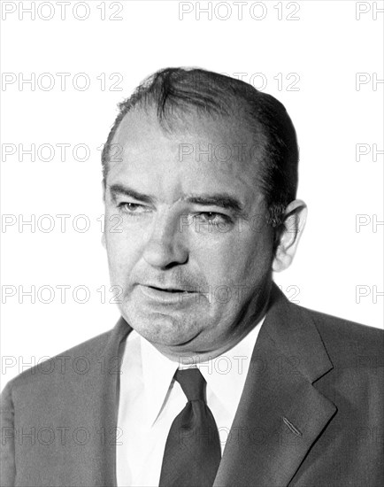 Joseph McCarthy. Portrait of the Republican Senator from Wisconsin, Joseph Raymond McCarthy (1908-1957), June 1954