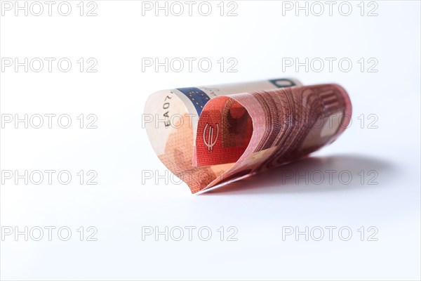 Love and money concept. Financial freedom theme - collect wealth by saving and investing small sums.