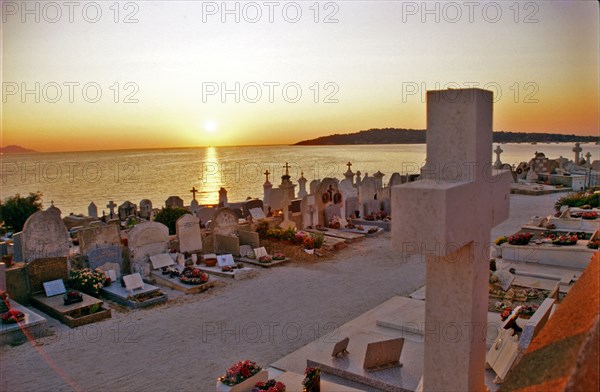 Saint Tropez Cemetery sunset