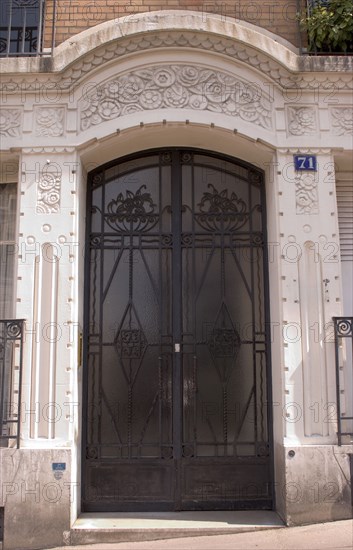 Art Deco Facade Montmartre Paris