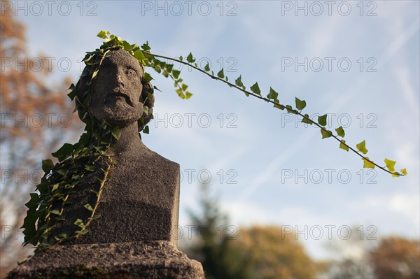 Sculpture at Montmartre Cemetery, Paris, France