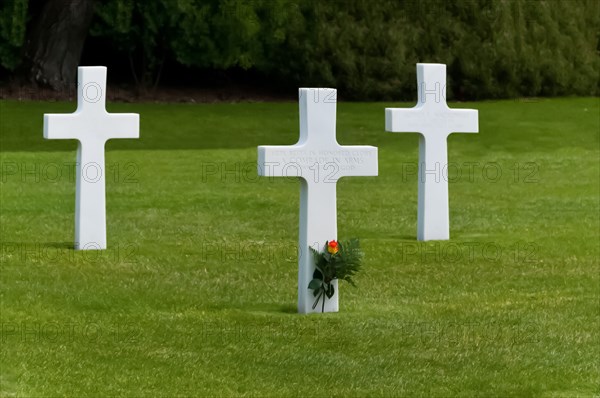 The American Cemetery at Colleville Sur Mer in Normandy