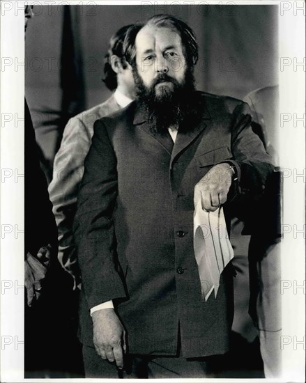 Jul. 07, 1975 - A. Solzhenitsyn addressing member of Congress at Russel Senate Office bldg.  U