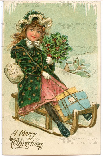 Vintage Christmas postcard