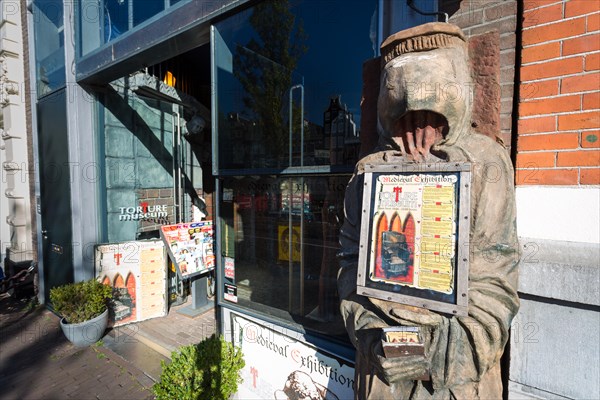 Entrance to the Torture Museum in Amsterdam, The Netherlands, Europe.