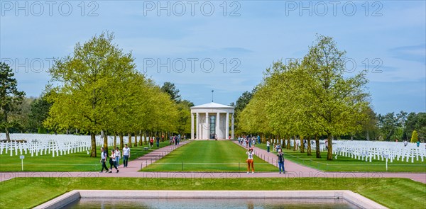 Normandy American Cemetery in Colleville-sur-Mer, France, May-08-2016