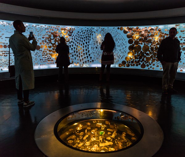 Bogota , Colombia  - February 23, 2017 : Museo del Oro gold museum in Bogota capital city of Colombia South America