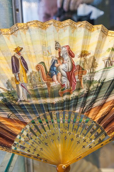 England, London, Greenwich, The Fan Museum, Display of Historical Fans