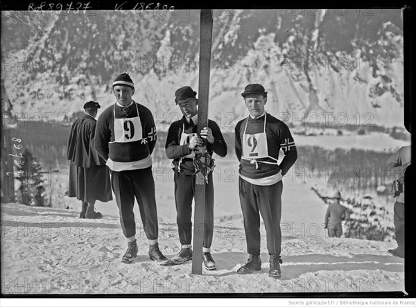 Thams, Bonna, Lanvik en 1924 à Chamonix