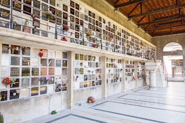 Paris, France - March 23, 2015: In central Paris lie the largest cemetery in the city which is the final resting place of many famous people.