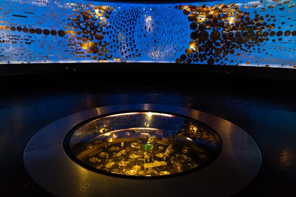 Bogota , Colombia  - February 23, 2017 : Museo del Oro gold museum in Bogota capital city of Colombia South America