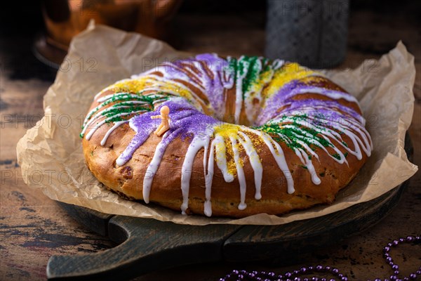 King cake for Mardi Gras