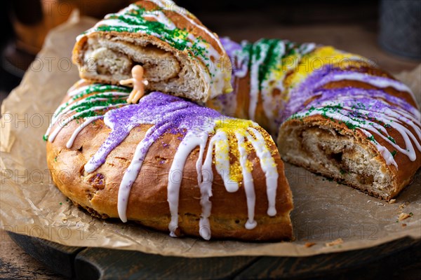 King cake for Mardi Gras