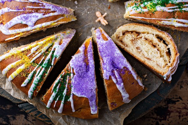 King cake for Mardi Gras