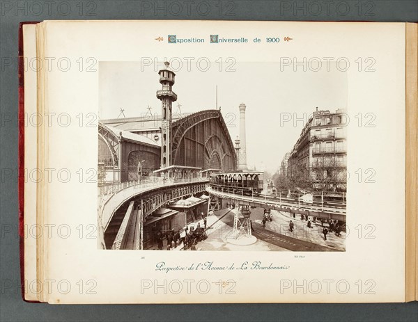 PARIS EXPO 1900 - AVENUE OF THE PERSPECTIVE BOURDONNAIS Exposition Universelle Paris 1900. Perspective de l'avenue de La Bourdonnais. Photographie de Neurdein Frères. Musée des Beaux-Arts de la Ville de Paris, Petit Palais.