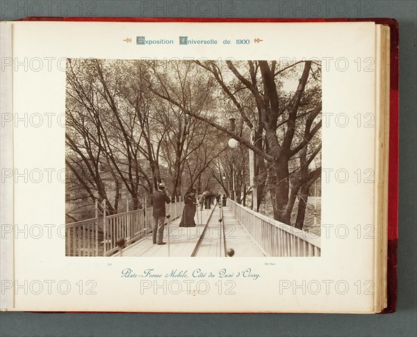 WORLD EXPO PARIS 1900 - PLATFORM MOBILE DOCK SIDE OF ORSAY Exposition Universelle Paris 1900. Plate-forme mobile, côté du Quai d'Orsay. Photographie de Neurdein Frères. Musée des Beaux-Arts de la Ville de Paris, Petit Palais.