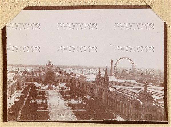 Album of the Universal Exhibition of 1900. General view of the Champ de Mars Anonyme. Album de l'exposition universelle de 1900. vue générale du Champ de Mars. 1900. Musée des Beaux-Arts de la Ville de Paris, Petit Palais.