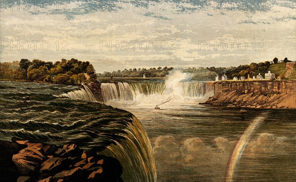 Niagara Falls with Rainbow, 1860