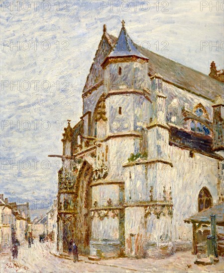 Alfred Sisley
Ecole anglaise
L'Eglise de Moret après la pluie
Huile sur toile (73 x 60,3 cm)
1894
Détroit, Institute of Arts