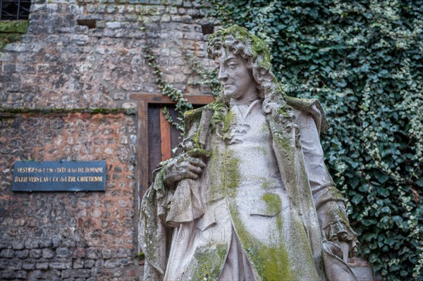 Statue of Jean Racine in Beauvais, France. Racine was a French dramatist and one of the great playwrights of the 17th century.