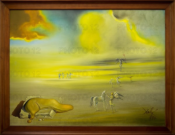 Vatican,Italy-April 04,2014:Dali Painting"The Wash Basin (stereoscopic work, right component)"