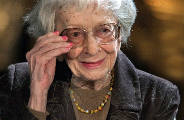 Krakow, Poland. 14th May, 2011. Two days to the 10th anniversary of the death of the Polish poet and Nobel Prize winner Wislawa Szymborska. In the picture: Wislawa Szymborska in 2011 (Credit Image: © Damian Klamka/ZUMA Press Wire)