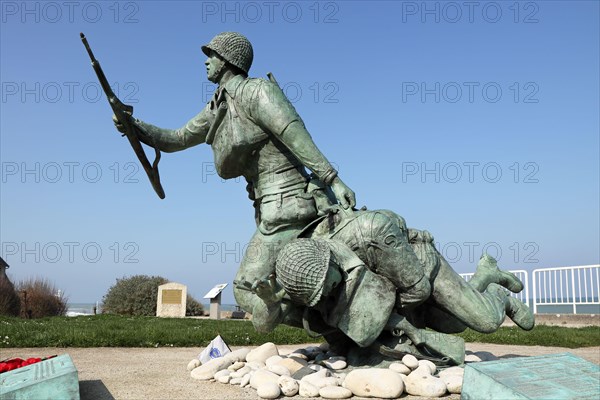 116th Regimental Combat Team D-Day Memorial on Omaha Beach, Vierville-sur-Mer,  Normandy, France