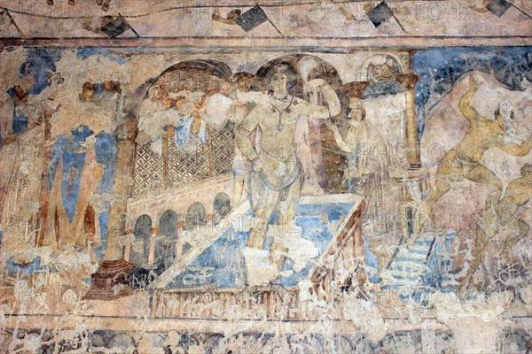 Fresco of a bathing woman, Qusayr 'Amra, Jordan