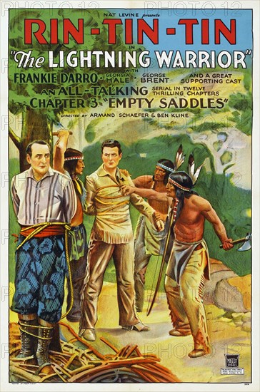 The Lightning Warrior (Mascot, 1931). Vintage movie poster - Chapter 3 - "Empty Saddles"