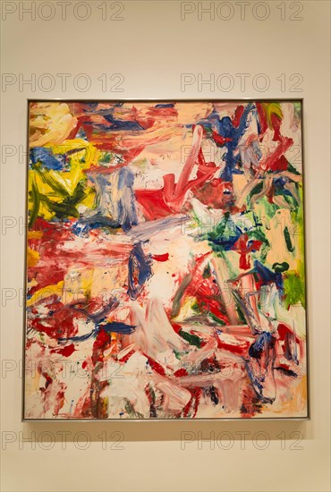 Willem de Kooning painting Untitled XIX, 1977, MOMA, The Museum of Modern Art, New York City, USA