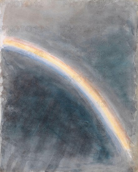 John Constable
Ecole anglaise
Etude de ciel avec arc-en-ciel (Sky Study with Rainbow)
1827
Aquarelle (22,5 x 18,4 cm)
New Haven, Yale Center for British Art
