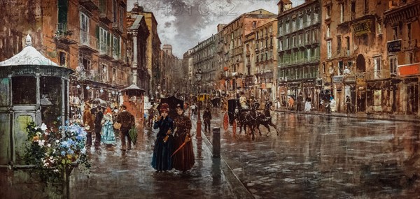 Carlo Brancaccio
Ecole italienne
Impression sous la pluie
1888
Huile sur toile
Collection particulière