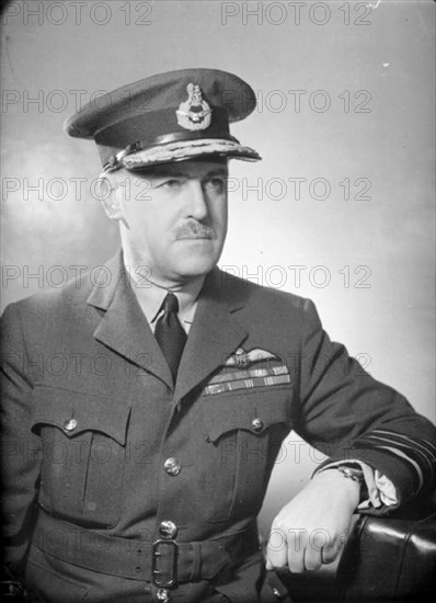 The Battle of Britain 1940 British Personalities: Air Chief Marshal Sir Trafford Leigh Mallory Commander of 12 Group. Photograph taken at Stanmore in December 1943.
