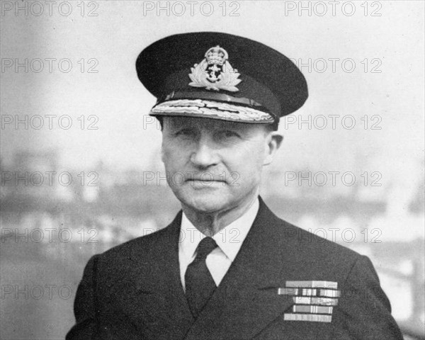 The Royal Navy during the Second World War A head and shoulders portrait shot of Admiral Sir Bertram Ramsay who was in charge of the naval evacuation at Dunkirk. Photograph taken at his London Headquarters in October 1943.