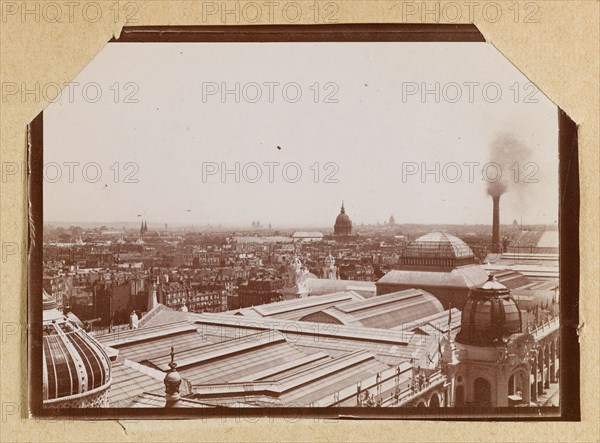 Anonymous. Album of the 1900 Universal Exhibition. View taken from the top of the tower. 1900. Museum of Fine Arts of the City of Paris, Petit Palais. Year 1900, Belle Epoque, universal exhibition 1900