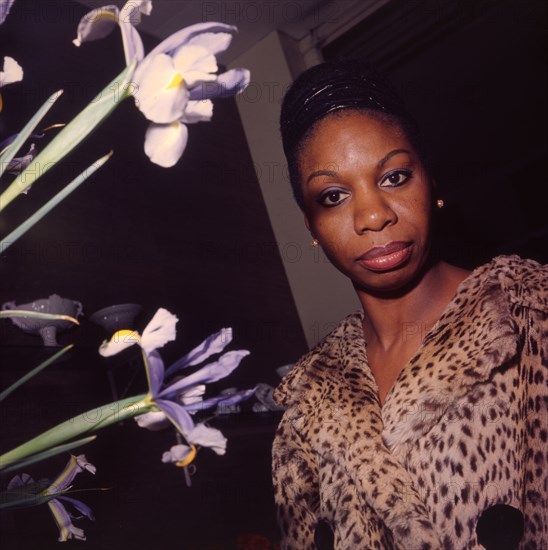 NINA SIMONE  (1933-2003) US singer in London in April 1967. Photo Tony Gale