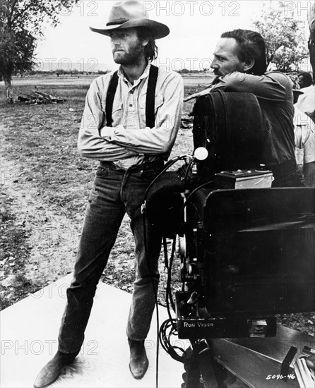Actor Peter Fonda on set of western film