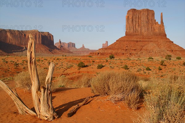 famous through Wild West movies : Monument valley in Utah - USA, United States of America