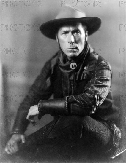 WILLIAM S HART (1864-1946) US silent film cowboy acor