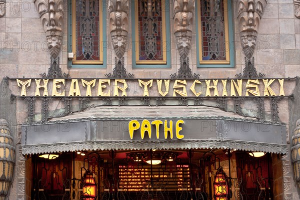 AMSTERDAM, NETHERLANDS - MAY 08, 2012:  Pathé Tuschinski Cinema on Reguliersbreestraat