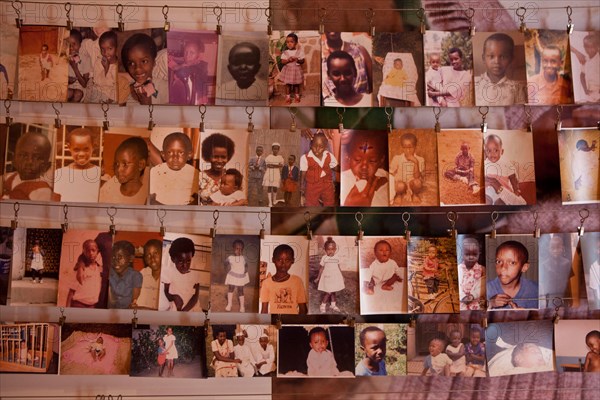 A photo display of some of the victims at the Kigali Memorial Centre for 1994 genocide in Rwanda.