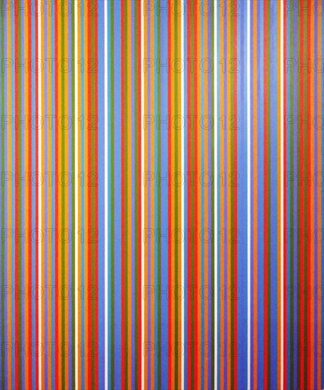 Cherry Autumn; 1983 by Bridget Riley born 1931.