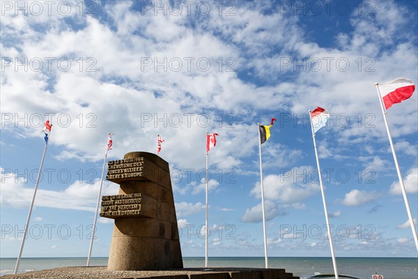 D-day liberation memorial, Luc-sur-Mer, Calvados,  Basse-Normandie, France